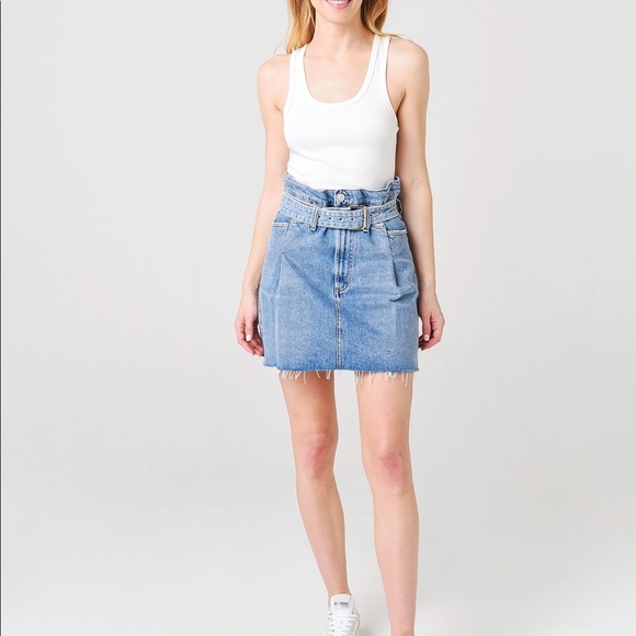 Agolde Dresses & Skirts - AGOLDE Revival pleated jean skirt